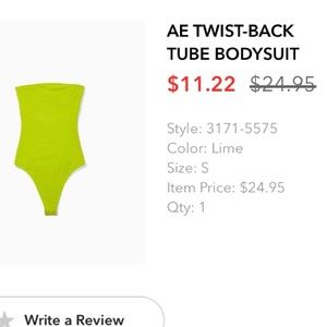 aerie twist back body suit